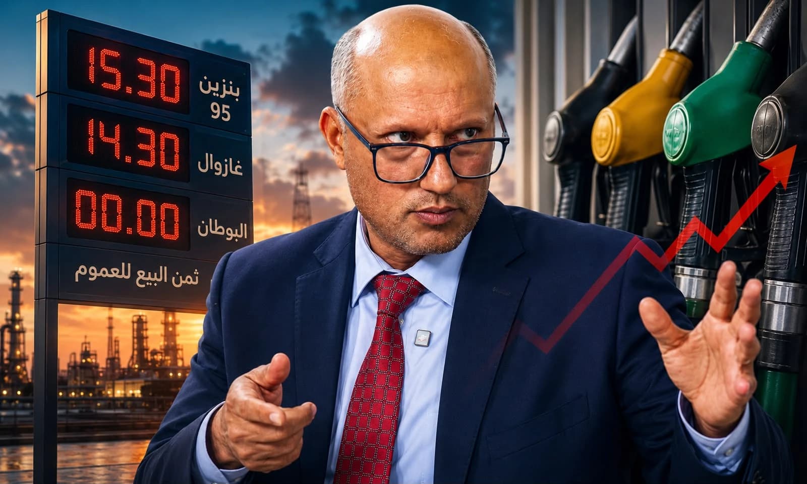 اليمني يوضح أسعار الغاز والبنزين الحقيقية