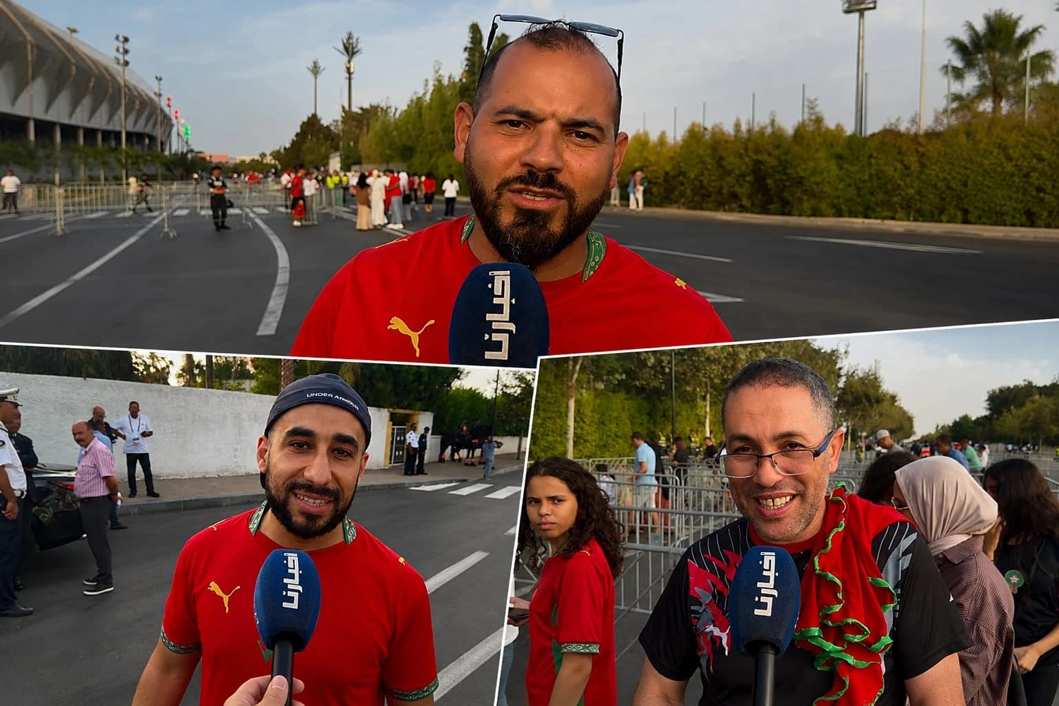 الجماهير المغربية تدعم المنتخب رغم الخسوف