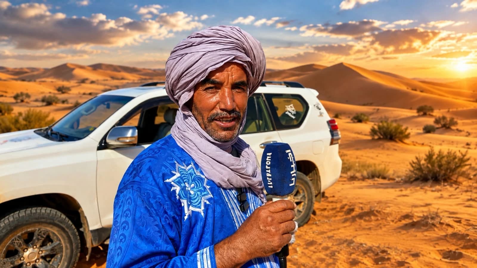 مرشد سياحي يبرز جمالية مرزوكة
