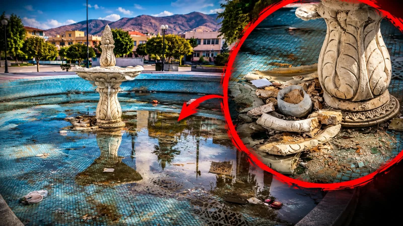ميدلت.. نافورة المدينة في وضع مأساوي
