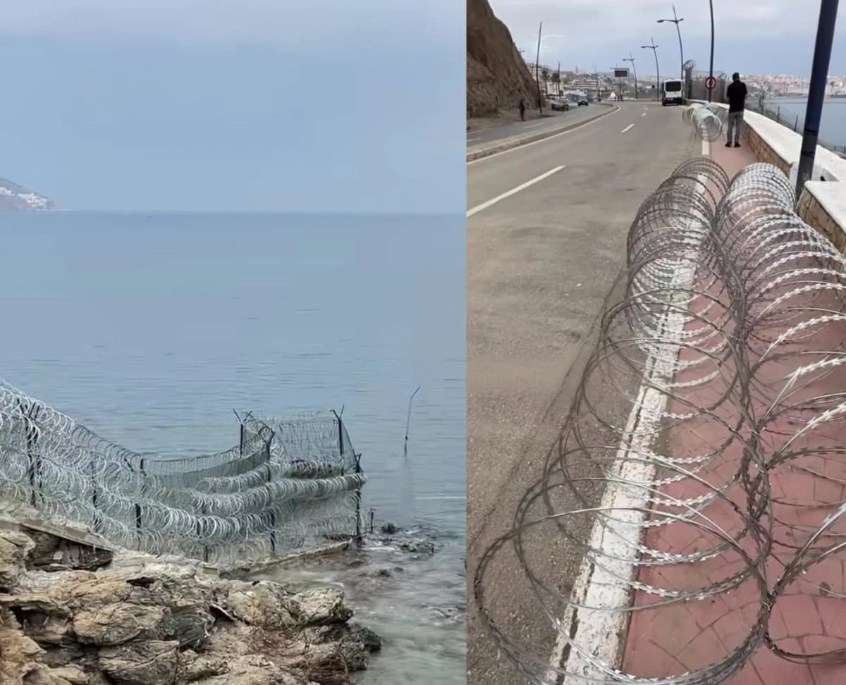 المغرب يجهز أسلاك عائق قرب سبتة استعدادا للعيد