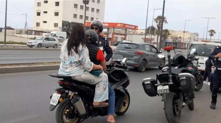 البيضاء تكثف الرقابة على الدراجات النارية