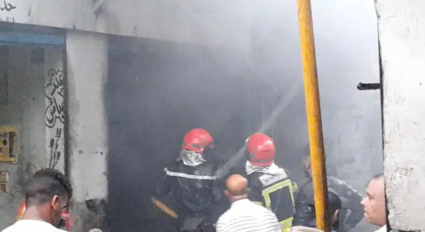 Casablanca Quaria Market Fire Controlled