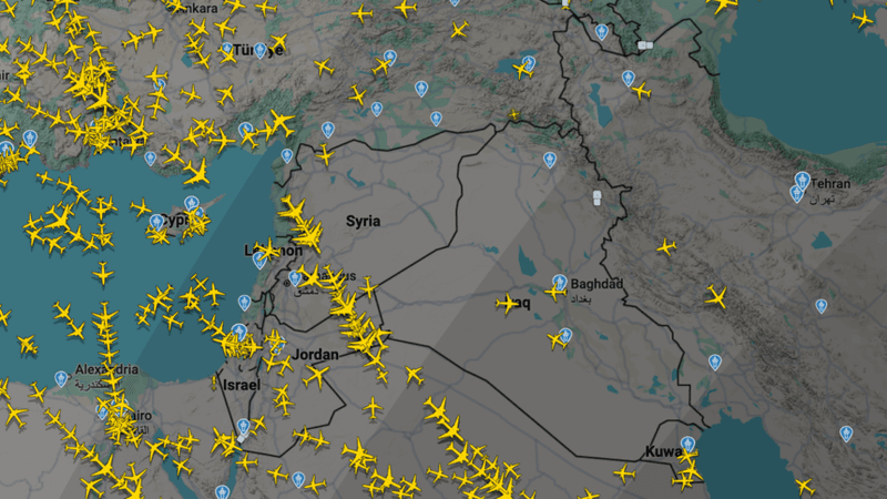 Syrian Airspace Aircraft Crossings Earn 5.9M
