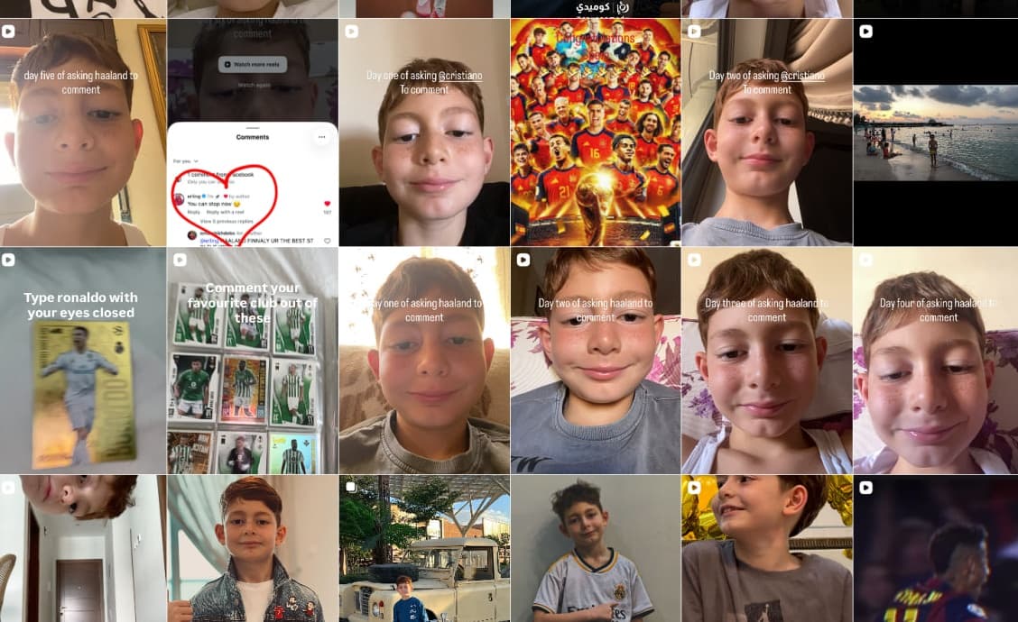 إيرلينغ هالاند يرد على طفل سوري بصمت