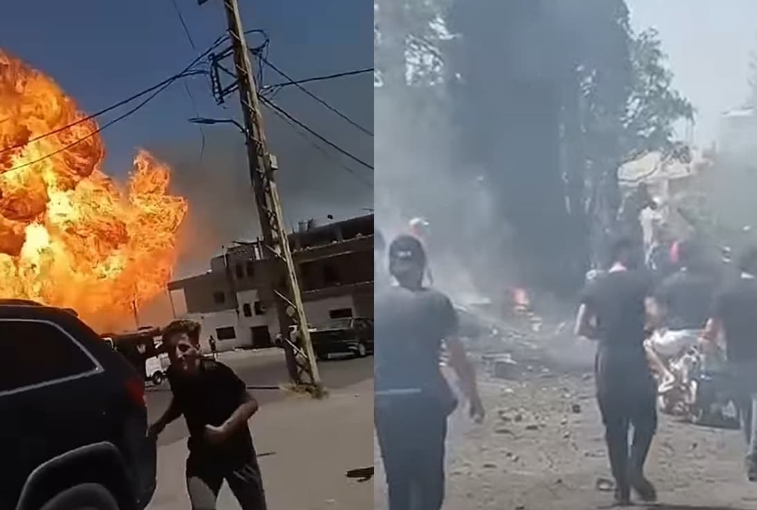 لبنان: انفجار مروع لصهريج غاز في منطقة الهرمل (فيديو)