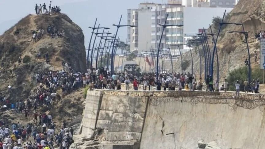 Morocco detains 111 migrants crossing into Ceuta