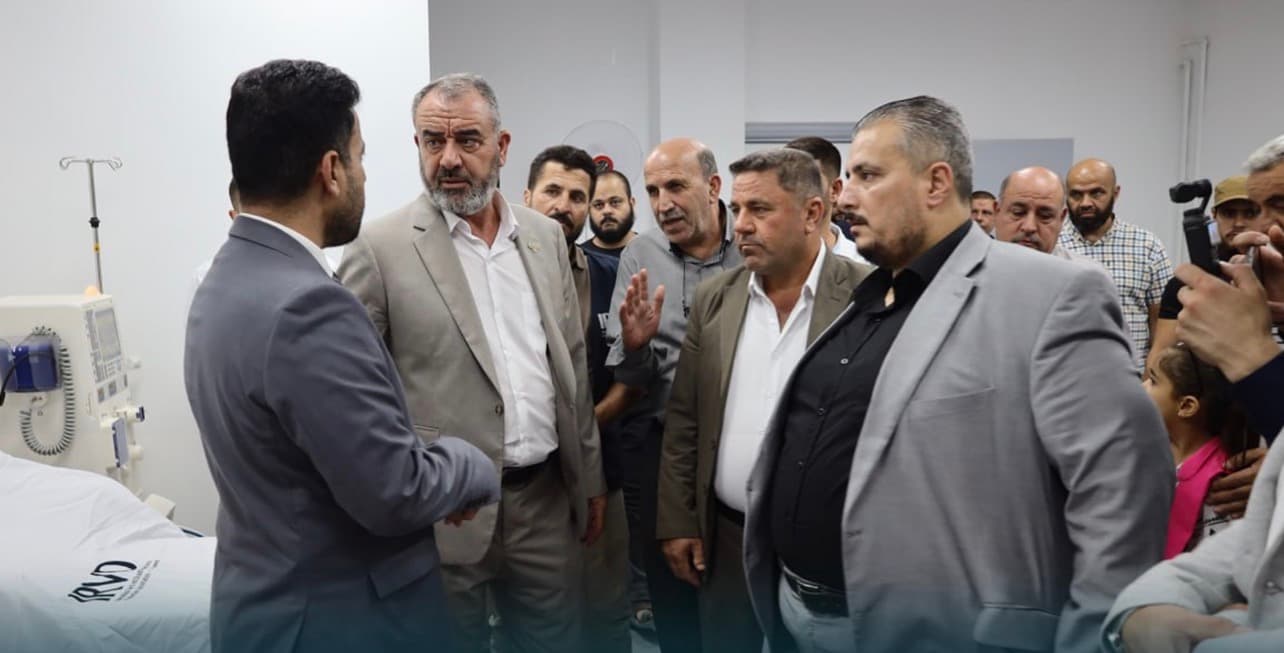 افتتاح قسم غسيل الكلى ومنحة لدعم تدمر