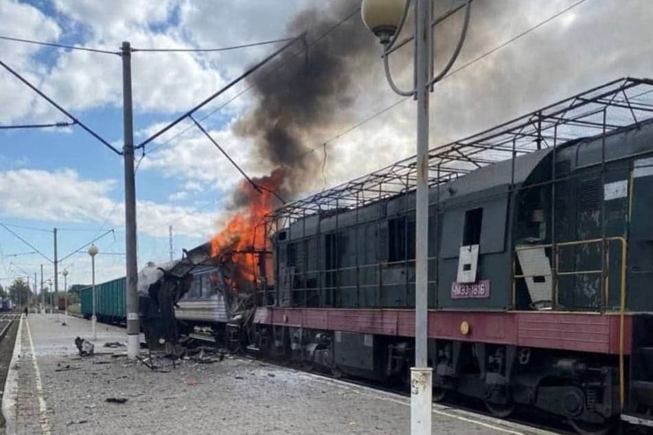 Russian drone targets Odesa passenger train