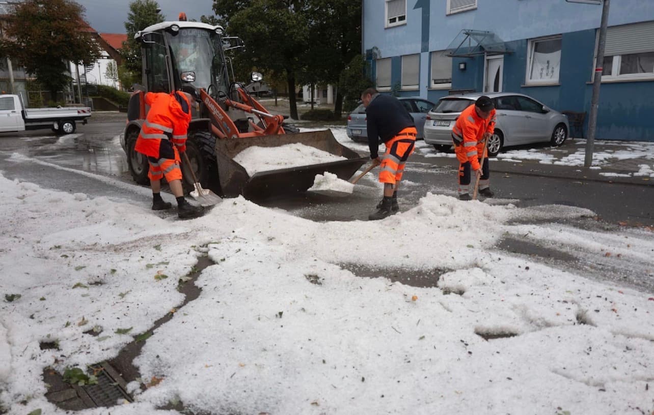 Germany faces severe storms flooding streets