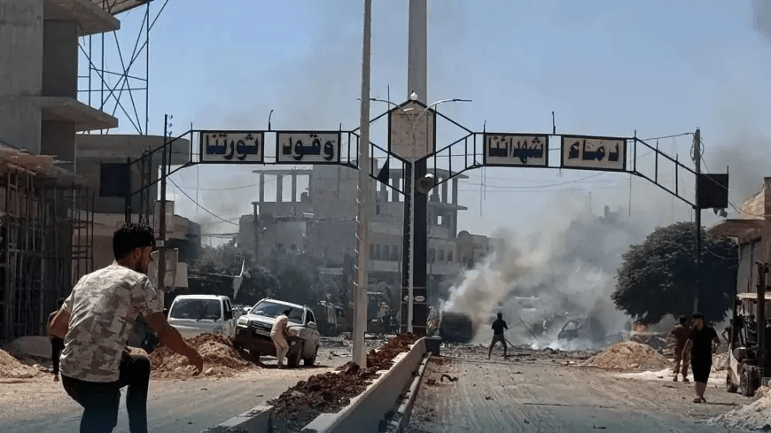 ضحايا بانفجار في بنش بإدلب
