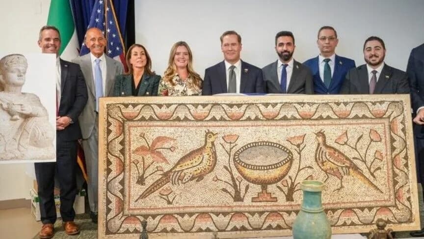 Syria retrieves 36 artifacts from US