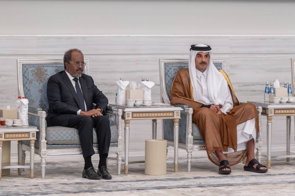 صاحب السمو يستقبل الرئيس الصومالي
