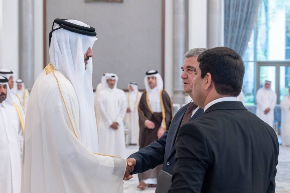 صاحب السمو يستقبل نائب رئيس وزراء طاجيكستان