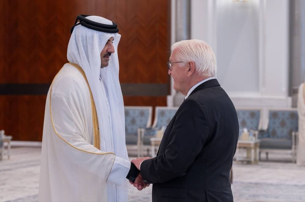 صاحب السمو يستقبل الرئيس الألماني
