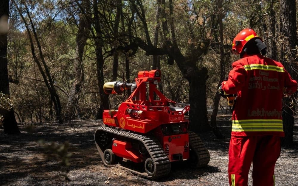 Qatar Rescue Teams Combat Fires in Spain