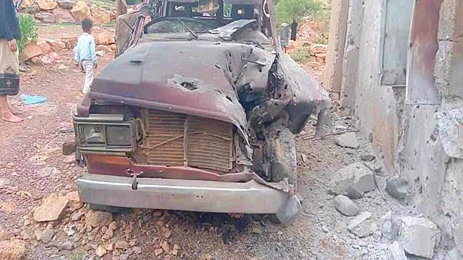 Casualties and damage in Yafa and Al-Dhalea
