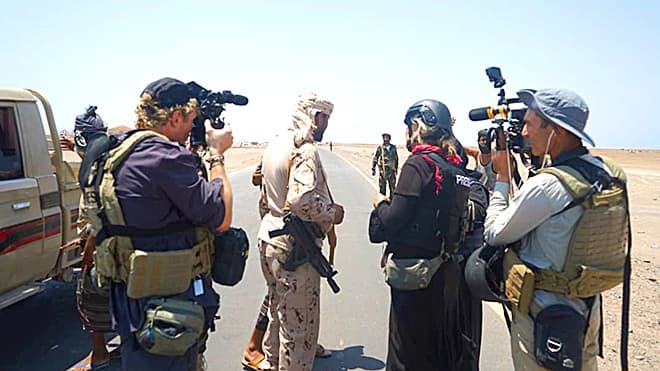 British media team visits Sabīḥa frontline