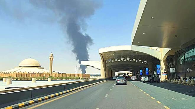 Saudi aircraft destroyed at Riyadh Airport Lufthansa and Air India halt flights