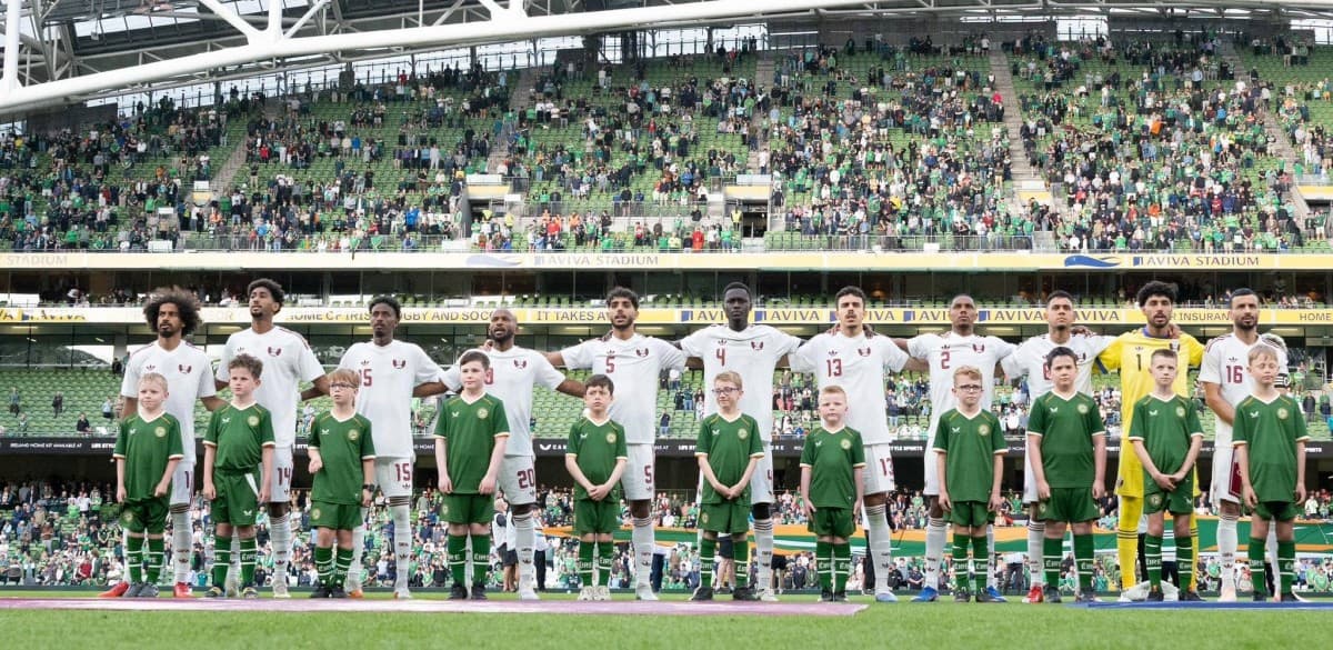 Qatar team loses friendly to Ireland