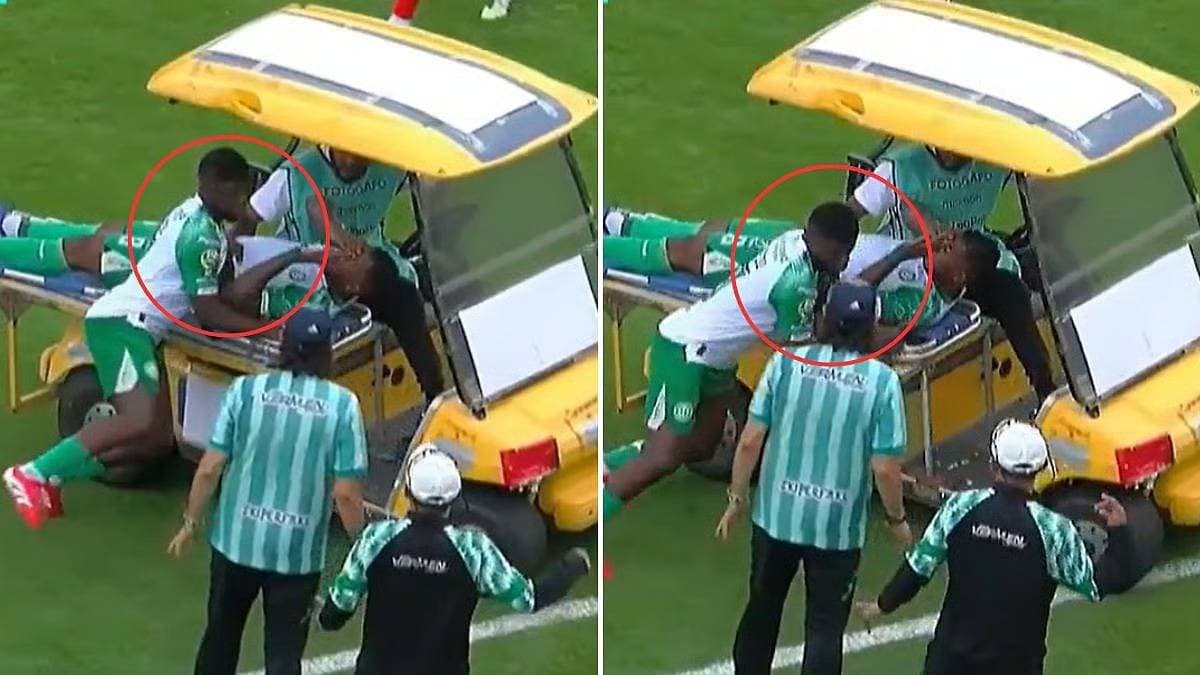 إصابة لاعب خلال الإسعاف الرياضي