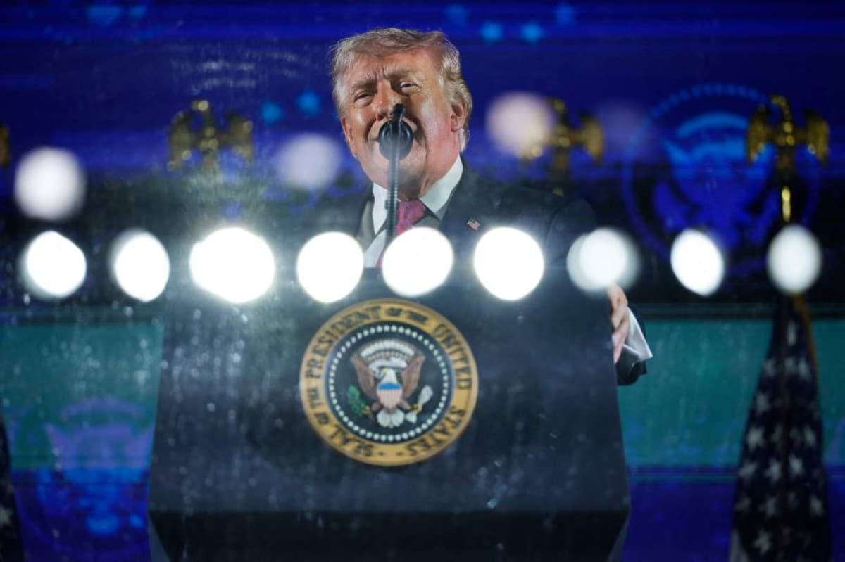 Trump warns of threat to American identity