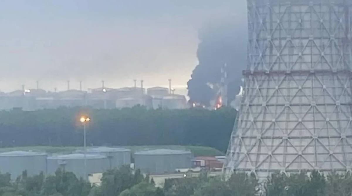Russia reports attack on port and oil site