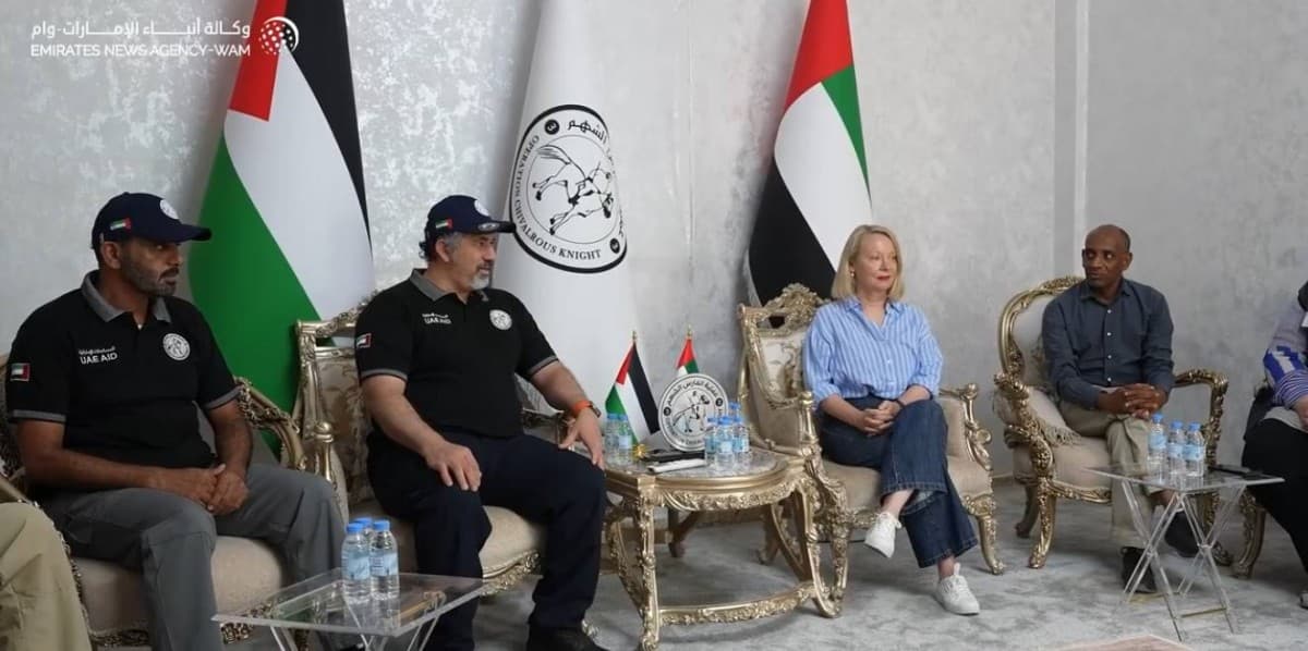 المستشفى الإماراتي يستقبل وفد أممي في غزة