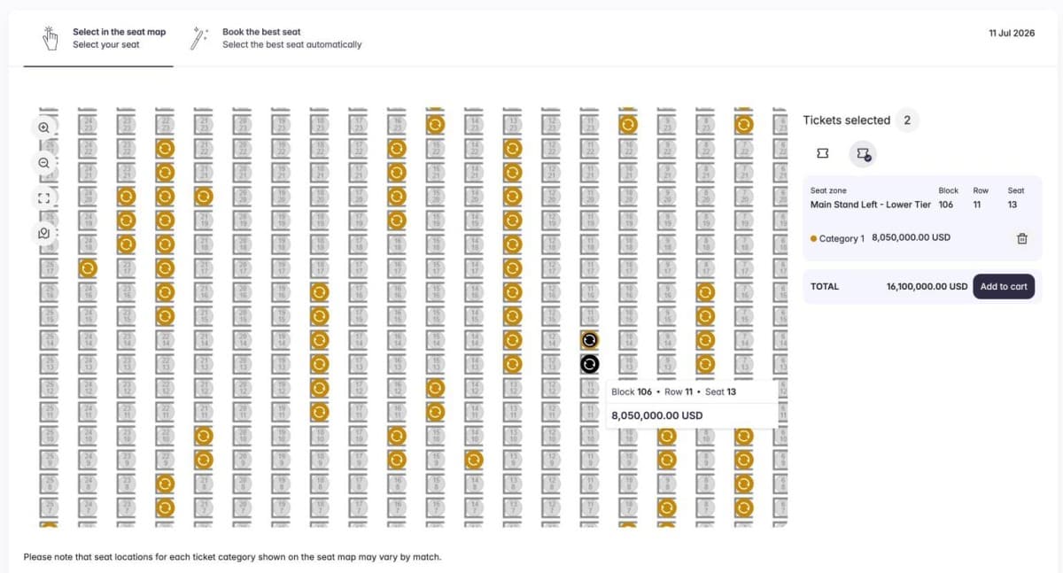 England v Norway ticket costs 8M