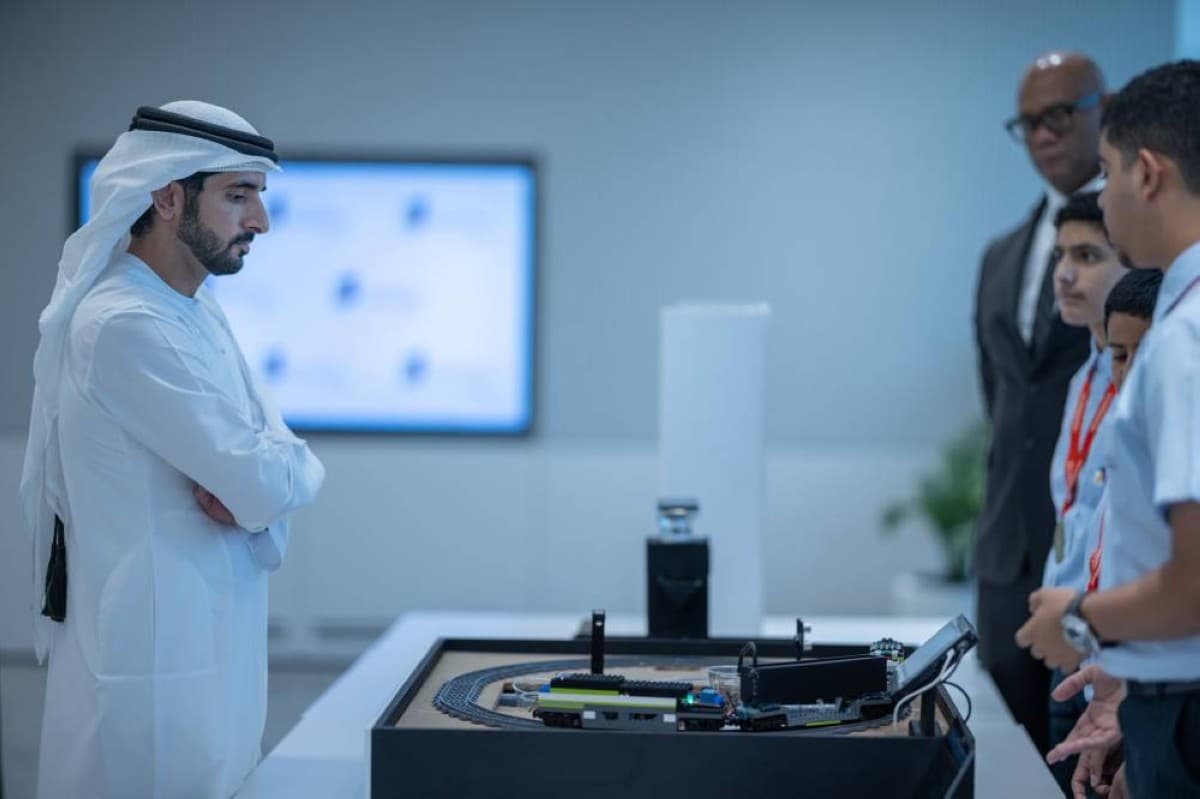 Hamdan bin Mohammed Welcomes Four Gold Medalists at Greenwich Innovation Olympiad
