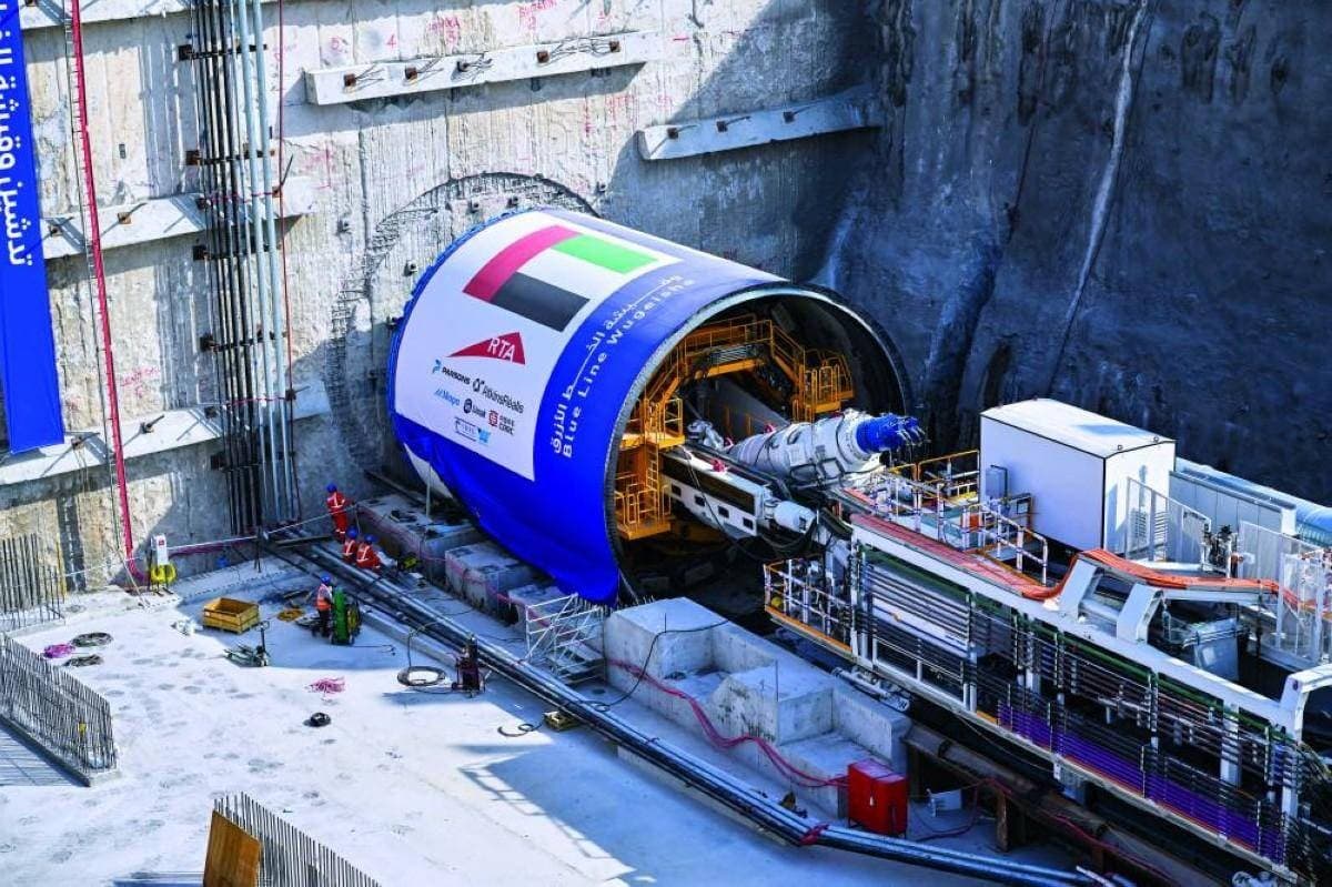 Dubai completes first phase of Blue Line metro tunnel excavation