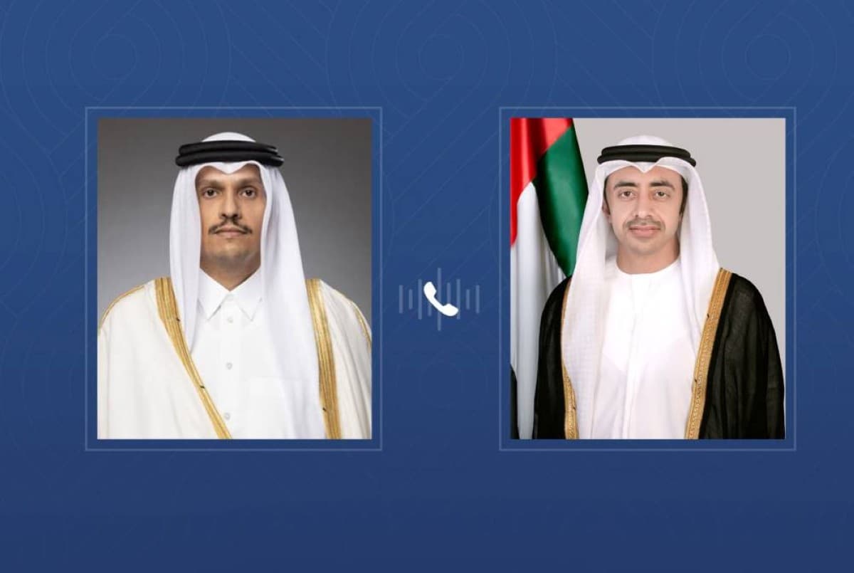 عبدالله بن زايد: الإمارات تؤكد تضامنها الكامل مع قطر ودعمها للأجراءات لحماية أمنها