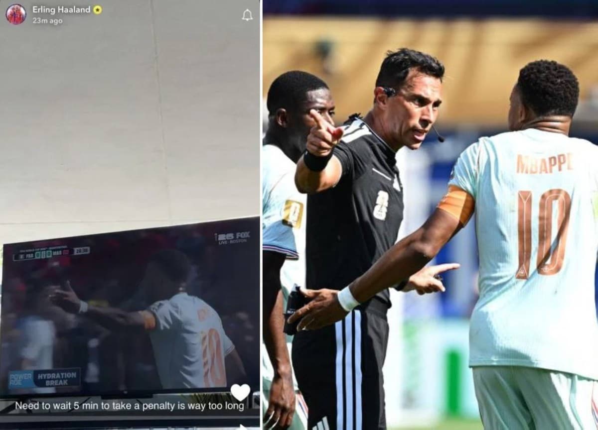 هالاند ينتقد تأخير ركلة جزاء مبابي الضائعة
