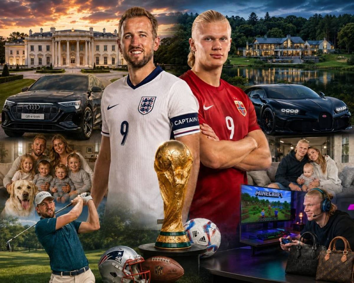 Kane and Haaland score the most expensive goals against money, palaces, and cars