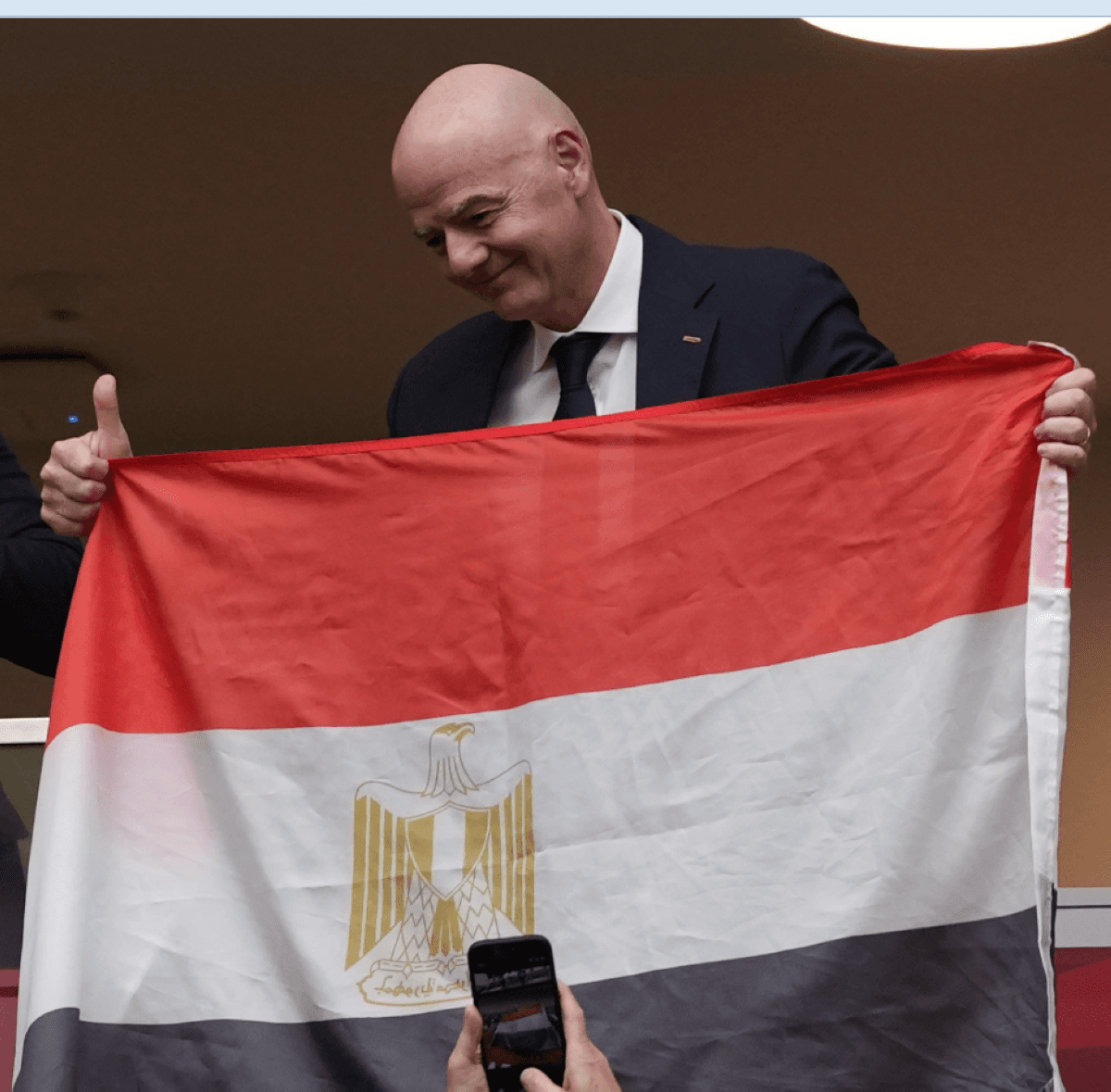 Infantino: Egypt's "Pharaohs" journey in the World Cup inspires fans worldwide