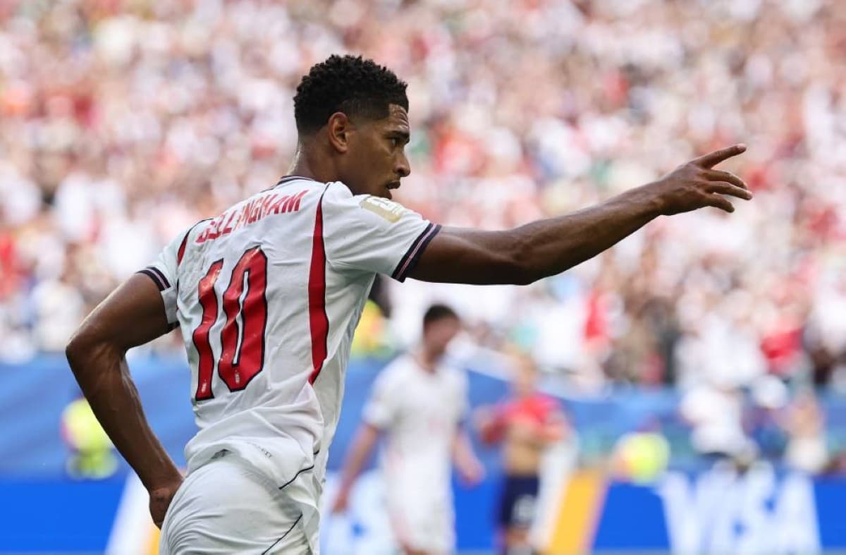 Bellingham equals Zidane's record and leads the race for top scorer at the 2026 World Cup