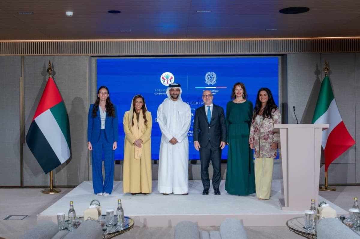 الرئيس الإيطالي يمنح بدور القاسمي وسام استحقاق الجمهورية