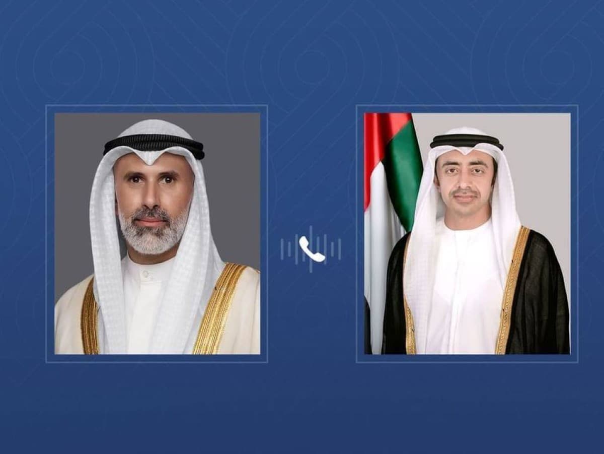 Abdullah bin Zayed contacts Kuwaiti Foreign Minister