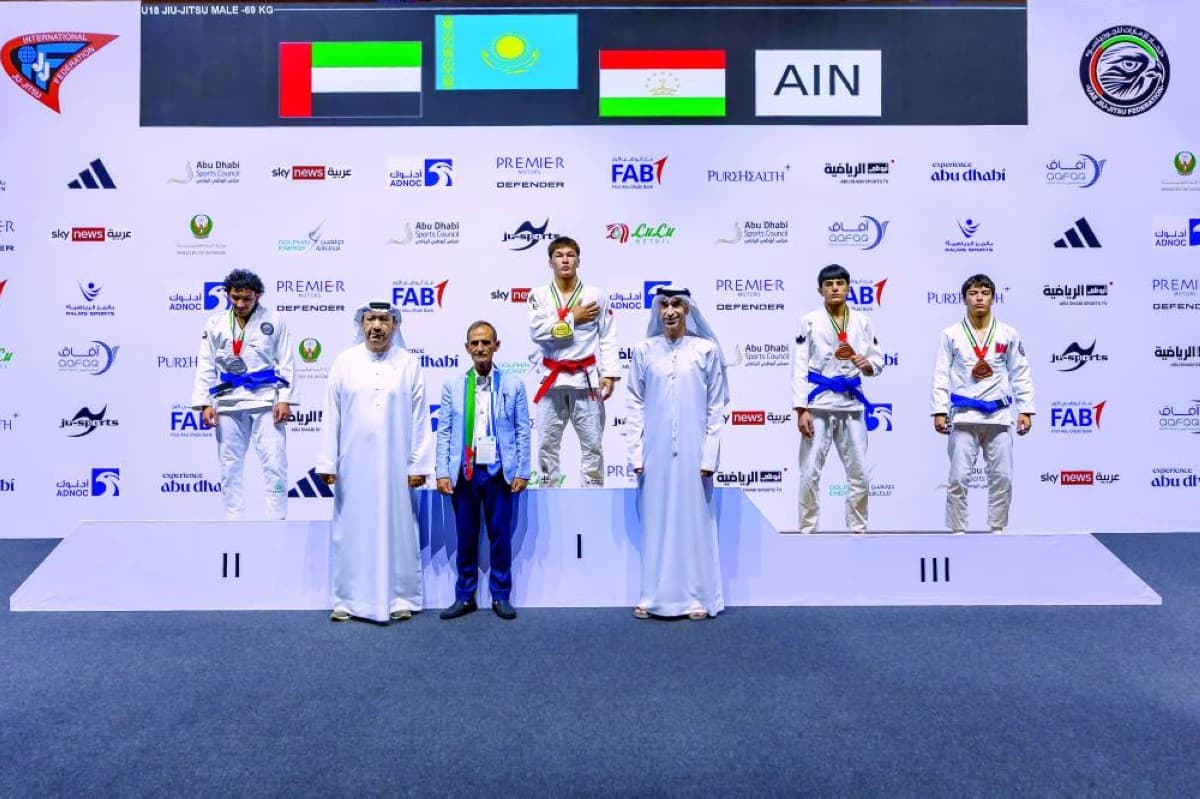 UAE Secures 13 Medals at Junior Jiu-Jitsu World