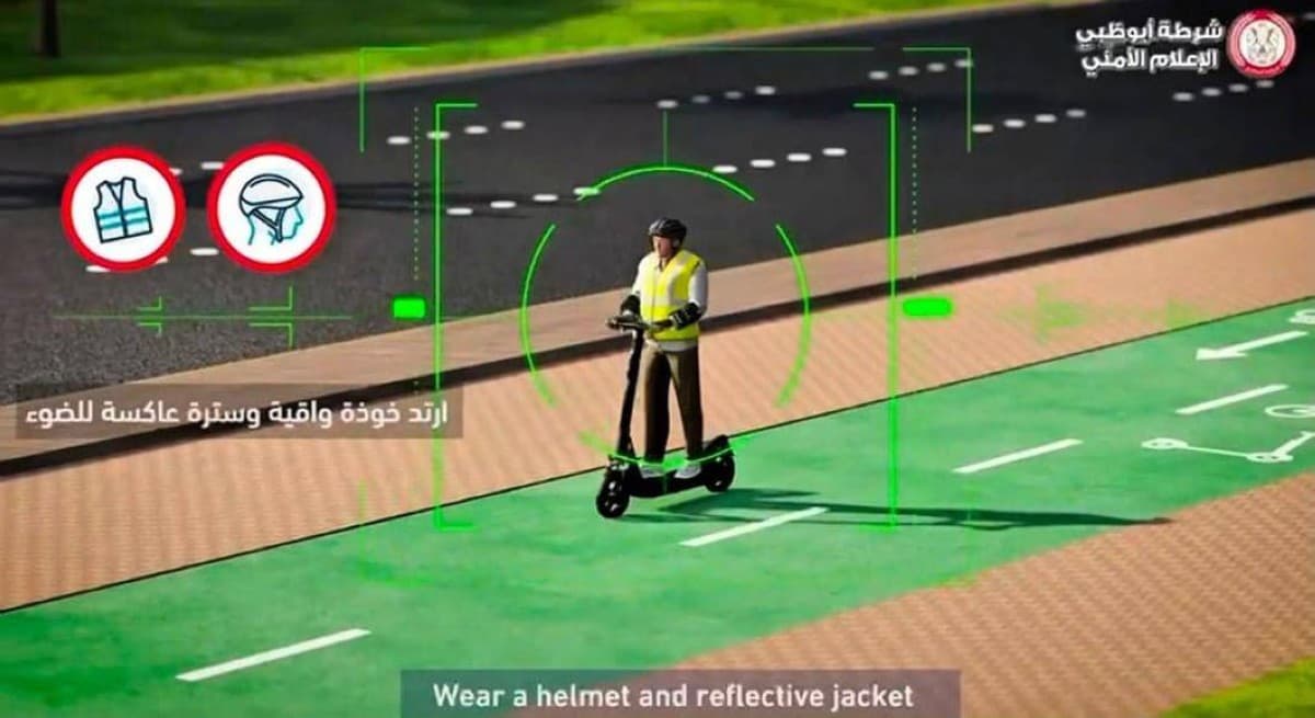 Abu Dhabi Police advise e-bike safety