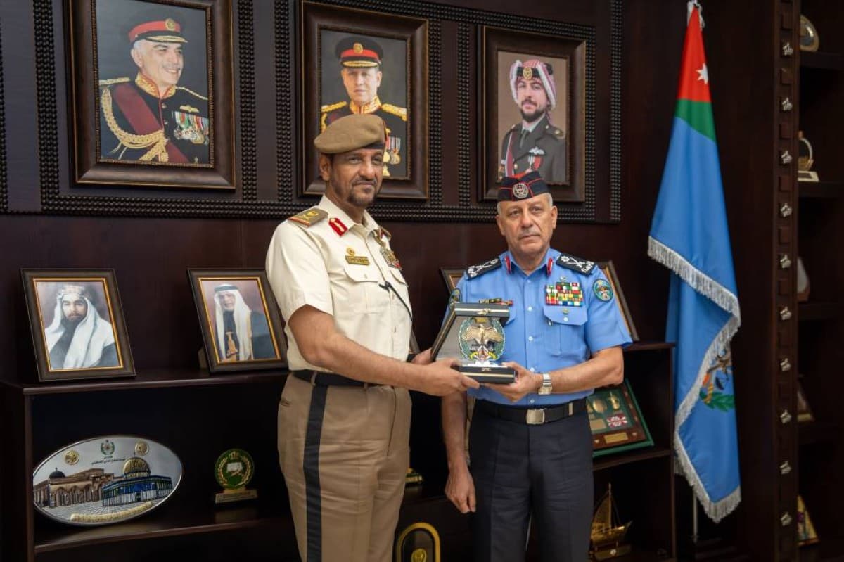 National Guard Commander Meets Jordan Police Chief