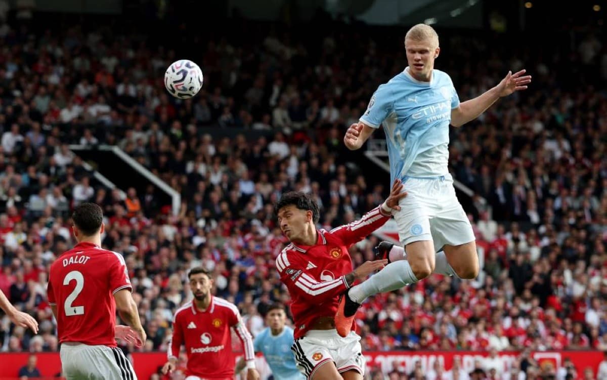 Haaland guides City past United