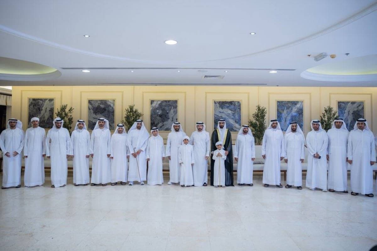 Hamdan bin Mohammed at Falsi event