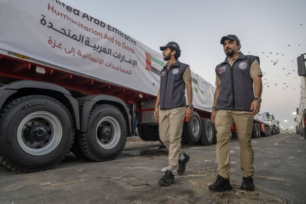 Four Emirati convoys deliver 781 tons of aid to Gaza