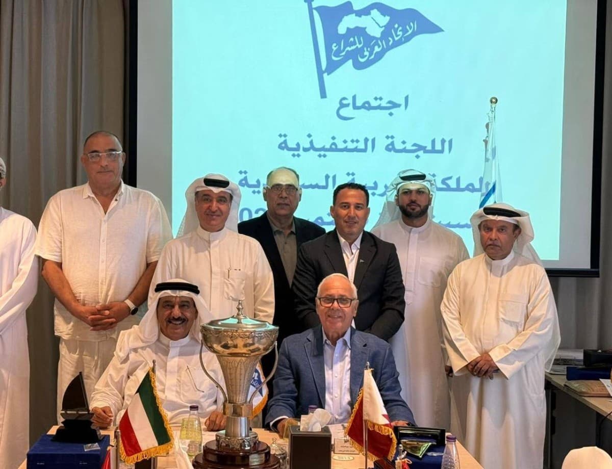 Al-Obaidli at Arab Sailing Committee Meeting