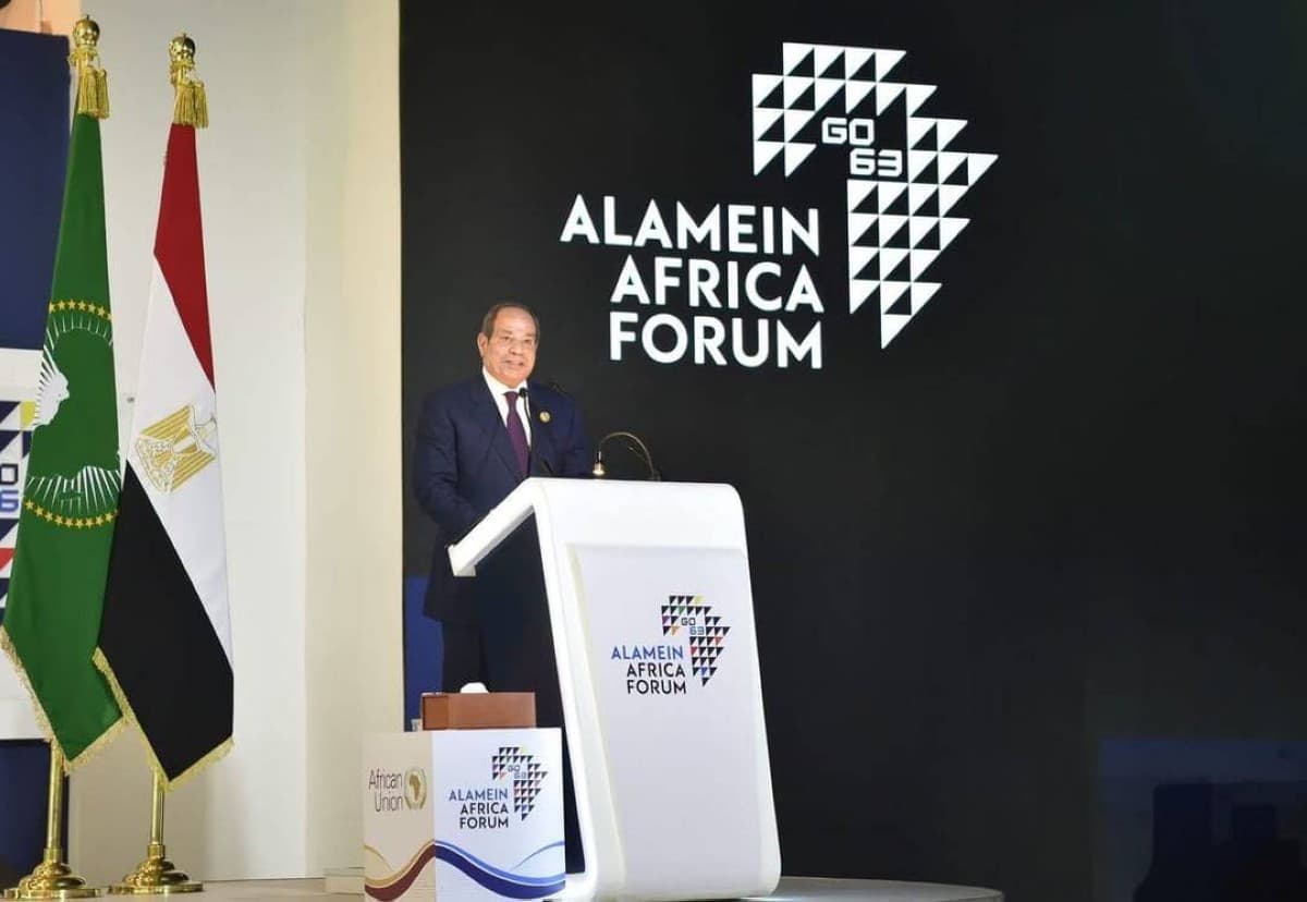 الرئيس المصري يطلق منتدى العلمين أفريقيا للأعمال