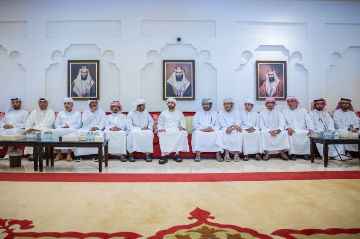 Hamdan bin Mohammed Condolences for Mohammed Hamed bin Katami