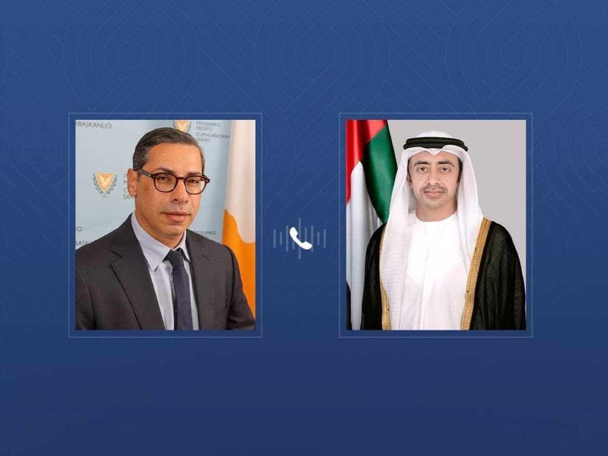 Abdullah bin Zayed and Cypriot Foreign Minister discuss regional issues