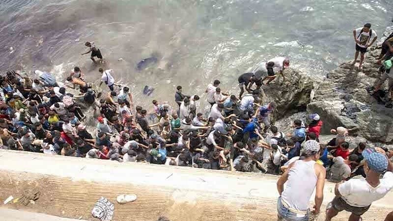 Morocco detains 111 migrants at Ceuta
