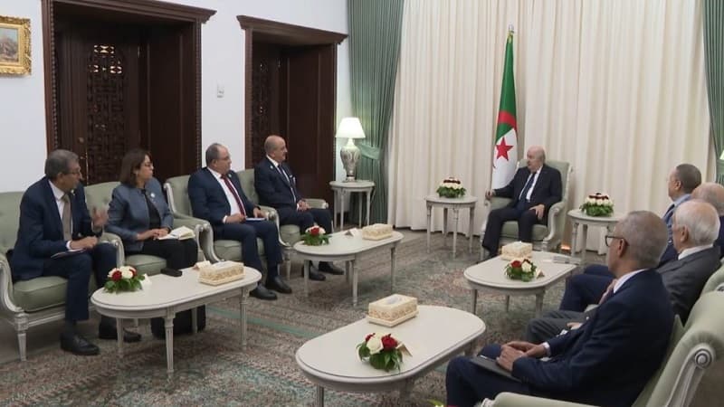 Algerian President Receives Foreign Minister Mohamed Ali Neffi